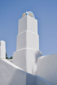 Low angle view of building against clear sky