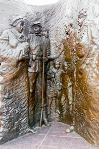 Close-up of wet sculpture