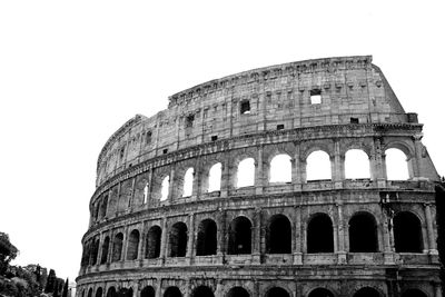 Low angle view of coliseum