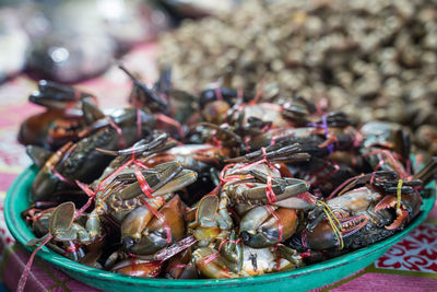 Close-up of food for sale at market stall