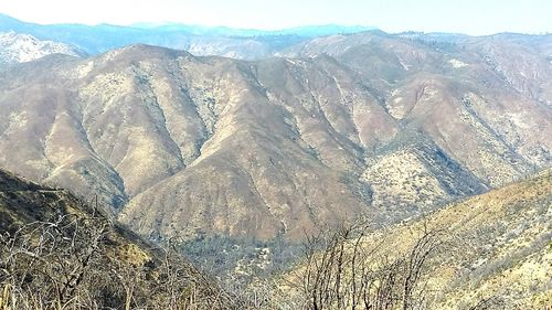 Scenic view of mountains