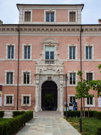 Facade of historic building