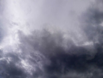 Low angle view of storm clouds in sky