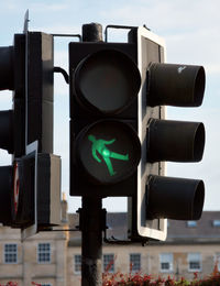 Humorous street crossing light.