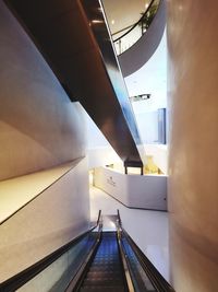 View of escalator in subway