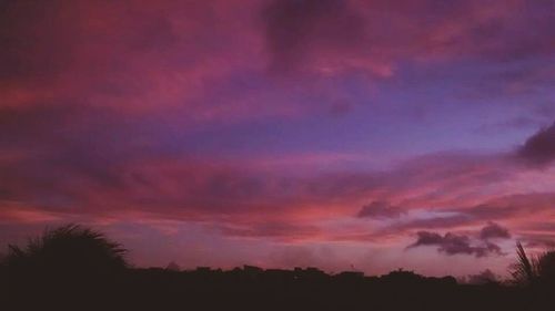 Low angle view of cloudy sky