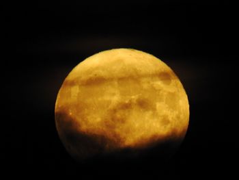 Close-up of moon against black background