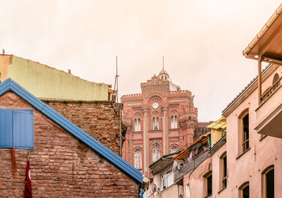 Low angle view of buildings against sky