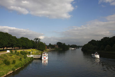 Scenic view of river against sky