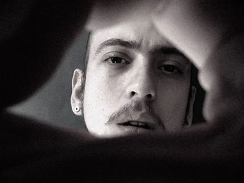 Close-up portrait of young man