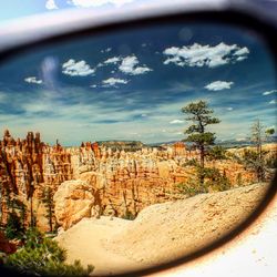 View of sea against cloudy sky