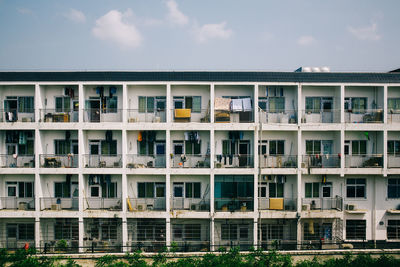 Low angle view of building against sky