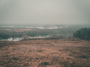 Scenic view of landscape against sky