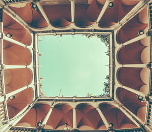 Low angle view of built structure against the sky
