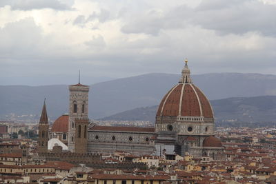 View of cathedral against cloudy sky