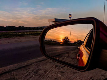 View of side-view mirror