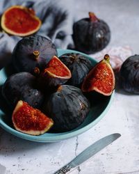 Close-up of red figs 