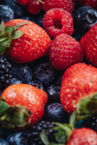 Full frame shot of strawberries