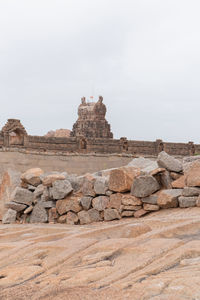 Ruins of temple against sky