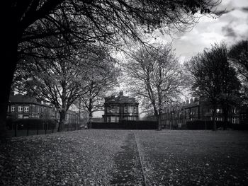 Built structure with trees in background