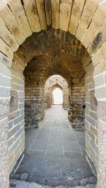 Archway of old building