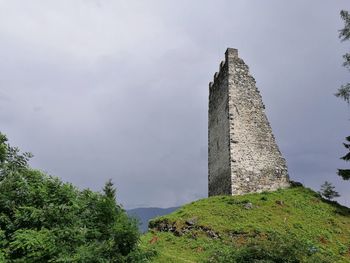 Low angle view of historical building against sky