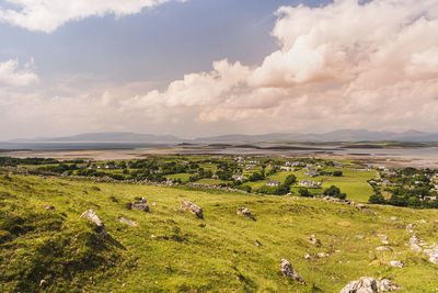 Scenic view of landscape against sky