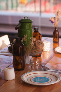 Close-up of drink on table