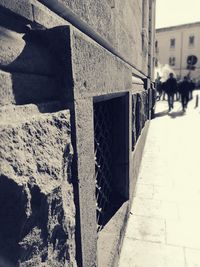 Close-up of shadow on building