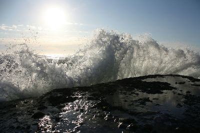 Close-up of splashing waves