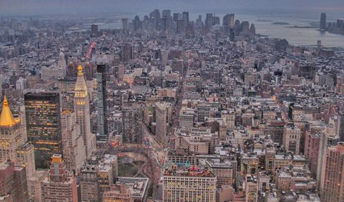 Aerial view of a city