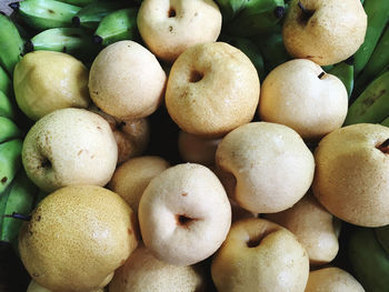 Full frame shot of fruits for sale in market