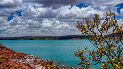 Scenic view of sea against sky