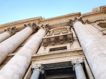 Low angle view of historical building against sky