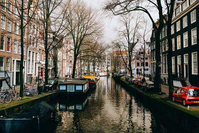 Canal along buildings