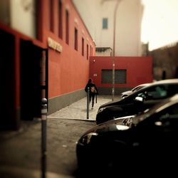 People walking on street in city