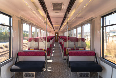 Interior of train