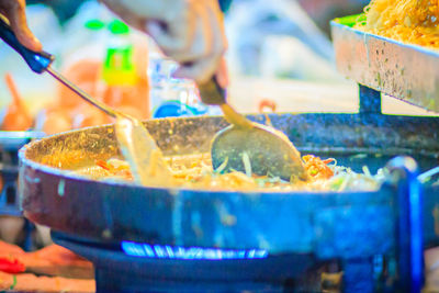 Close-up of food for sale at market stall