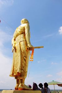 Low angle view of statue