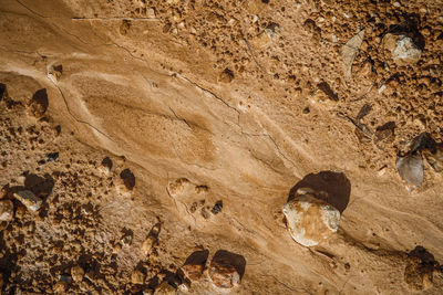 High angle view of rock formations