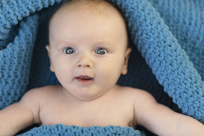 Portrait of cute baby boy