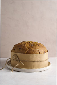 Close-up of bread on table