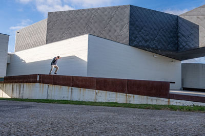Low angle view of building against sky