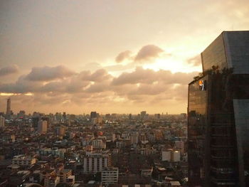 Cityscape at sunset