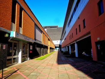 City street against clear sky