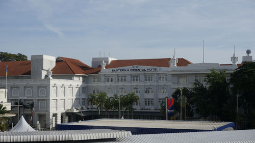 Buildings in city against sky