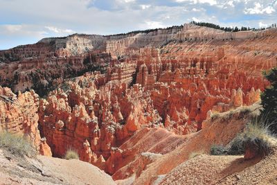 View of rock formations