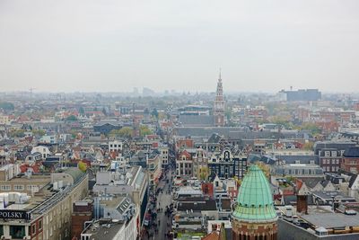 High angle view of cityscape