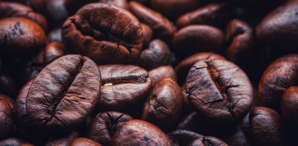 Full frame shot of coffee beans