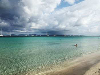 Scenic view of sea against sky